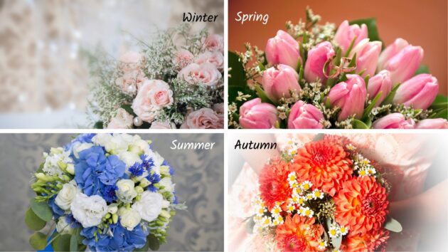 Seasonal Wedding Bouquets Highlighting Wedding Flowers Season Availability